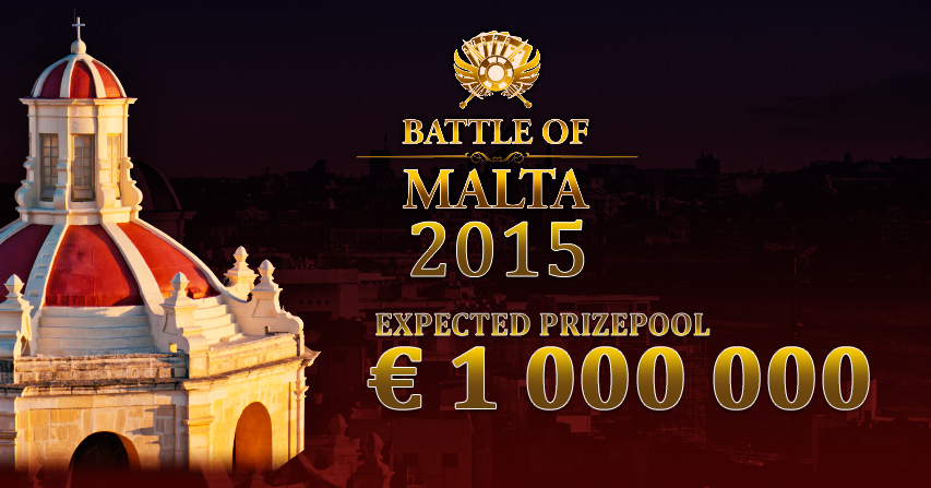 "Maltos Mūšis - Battle of Malta - 2015-aisiais planuojama sugeneruoti 1 milijono prizinį fondą